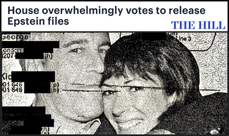 The Hill - House overwhelmingly votes to release Epstein files The Hill - House overwhelmingly votes to release Epstein files